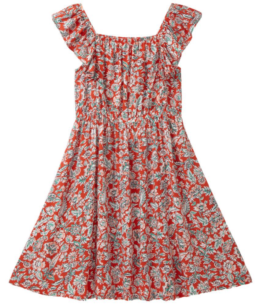     			Cub Mcpaws - Red Rayon Girls A-line Dress ( Pack of 1 )