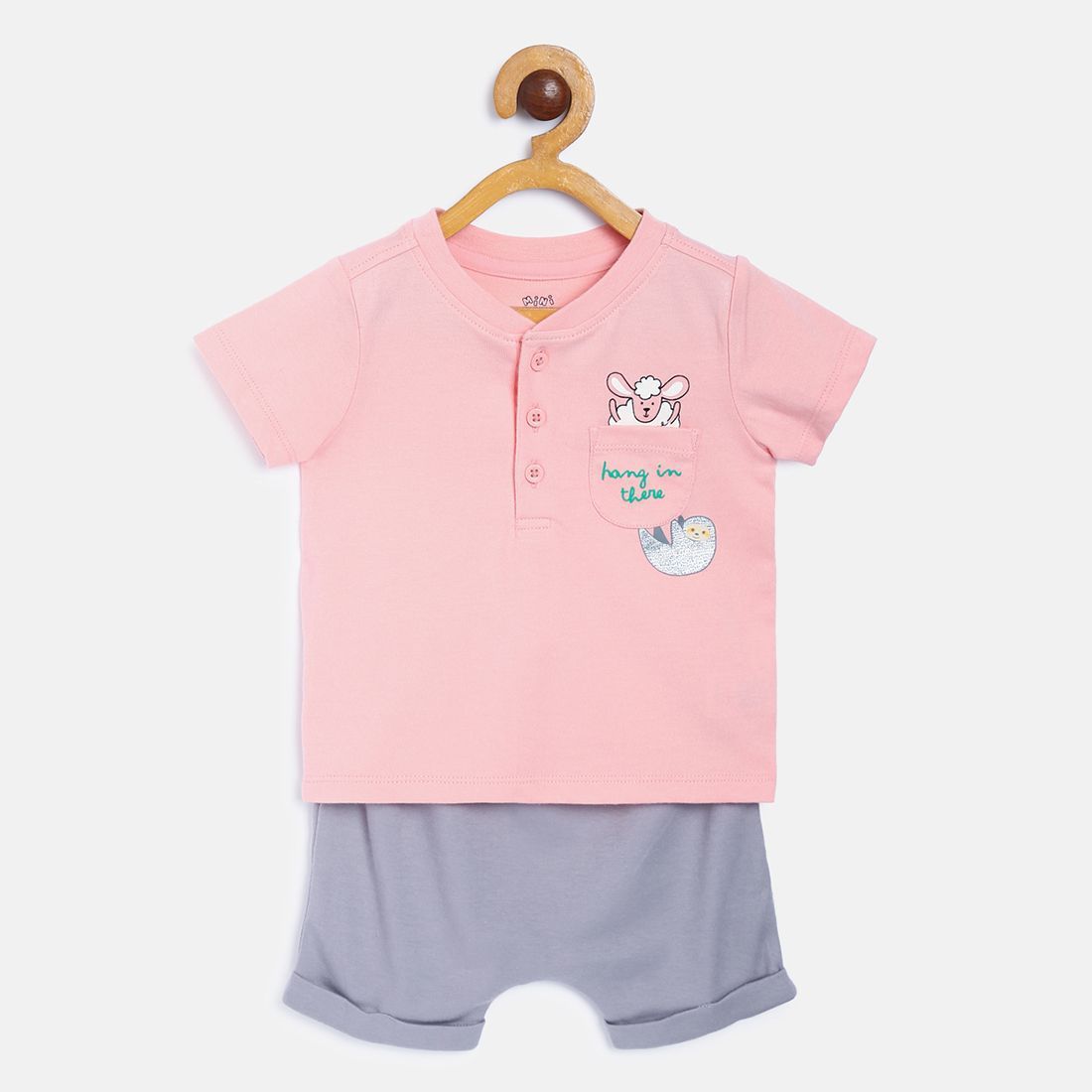     			MINI KLUB - Pink Baby Boy T-Shirt ( Pack of 2 )