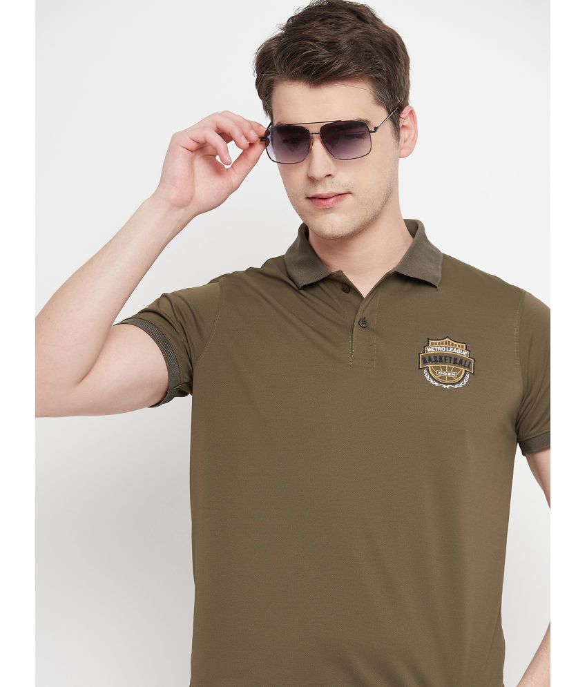     			OGEN - Olive Cotton Blend Regular Fit Men's Polo T Shirt ( Pack of 1 )