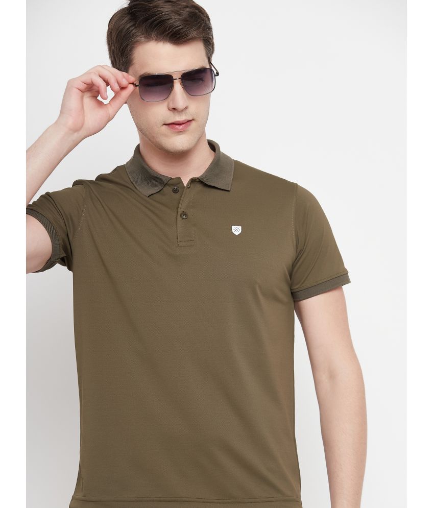     			OGEN - Olive Cotton Blend Regular Fit Men's Polo T Shirt ( Pack of 1 )