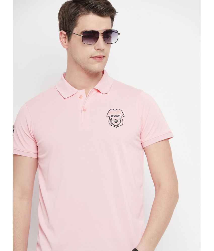     			OGEN - Pink Cotton Blend Regular Fit Men's Polo T Shirt ( Pack of 1 )