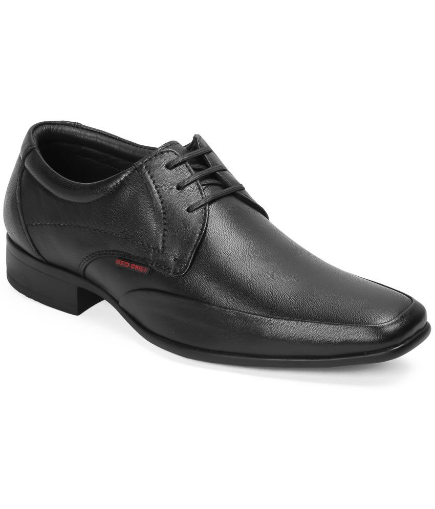     			Red Chief - Black Men's Derby Formal Shoes