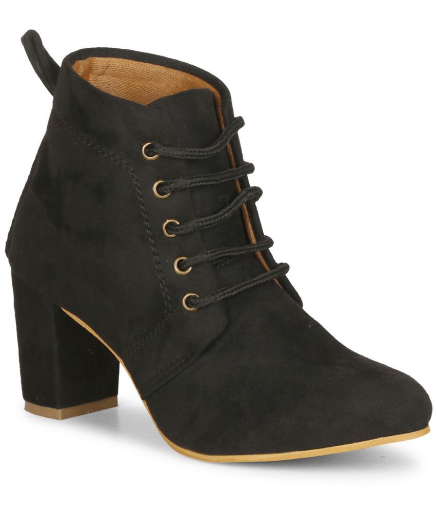     			Saheb - Black Women's Ankle Length Boots