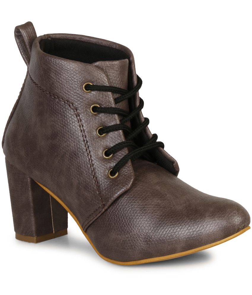     			Saheb - Gray Women's Ankle Length Boots