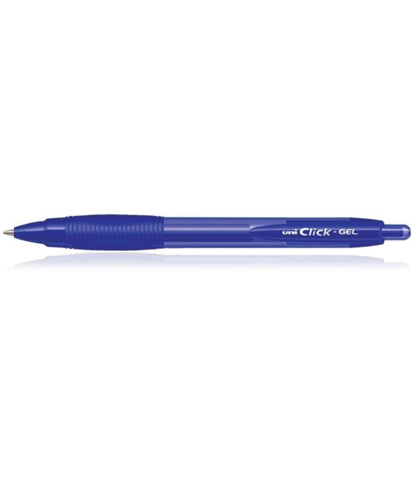     			Uni Ball Click Gel Pen Pack Of 10 Blue Gel Pen (Pack Of 10, Blue)