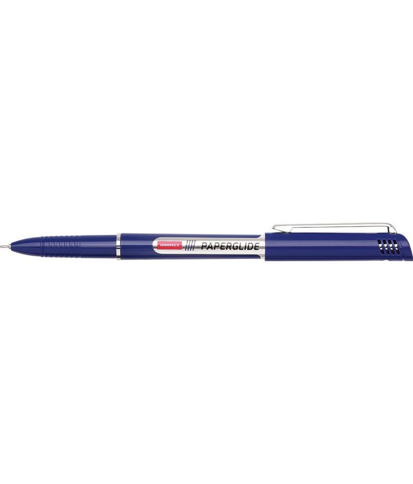     			Unomax Paper Glide Liquid Ball Point Ball Pen (Pack Of 20, Blue)