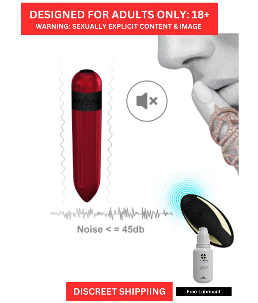     			Wireless bullet vibrator with remote control and a free lubricant