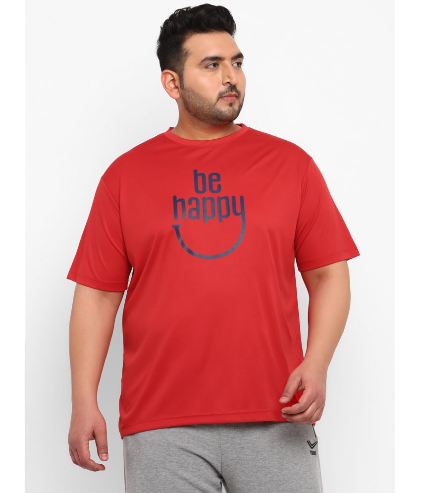     			YUUKI - Red Polyester Regular Fit Men's Sports T-Shirt ( Pack of 1 )