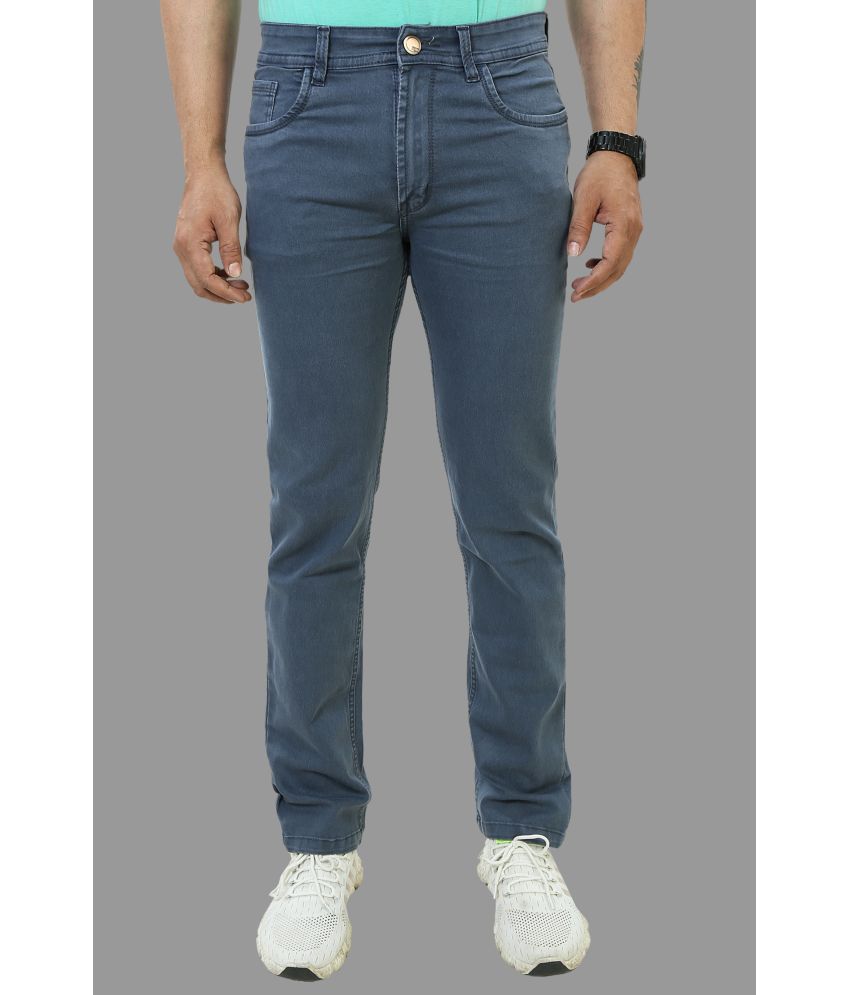     			plounge - Grey Denim Regular Fit Men's Jeans ( Pack of 1 )
