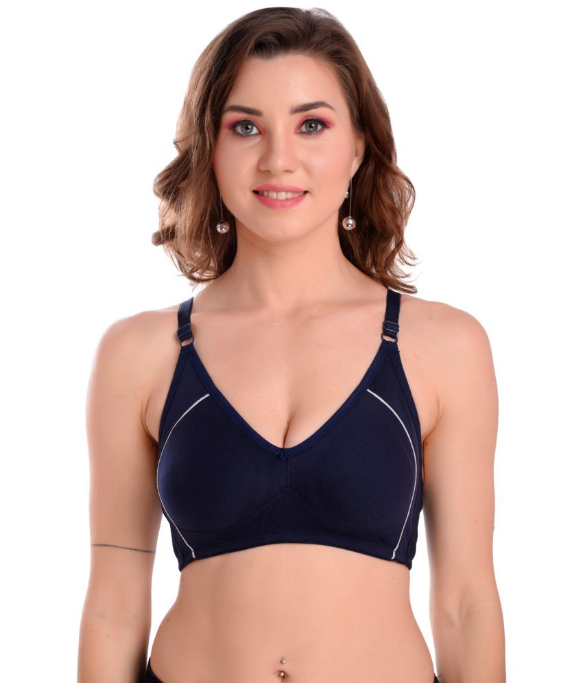     			soft beauty - Blue Cotton Non Padded Women's Cami bra ( Pack of 1 )