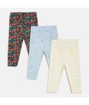 MINI KLUB Pack of 3 Baby Girls Cotton Legging ( Multi )