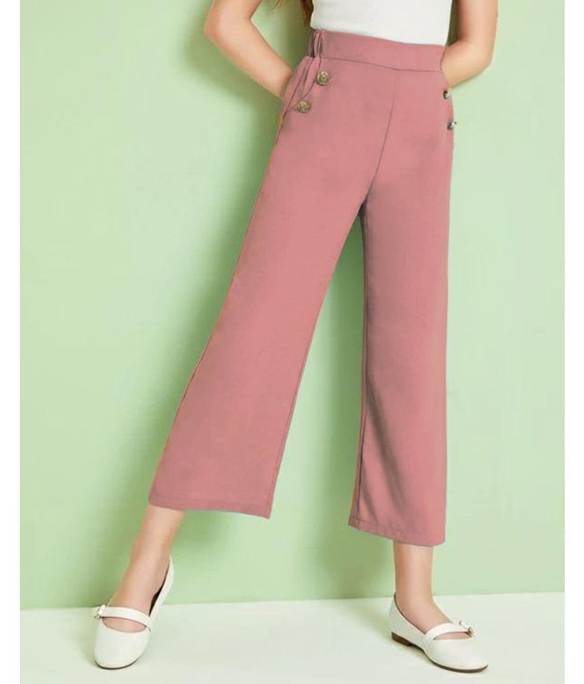     			Addyvero Regular Fit Girls Pink Trousers