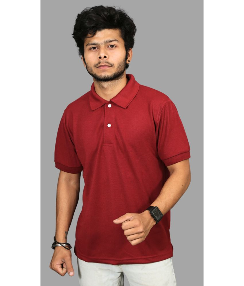     			Forbro - Maroon Cotton Regular Fit Men's Sports Polo T-Shirt ( Pack of 1 )