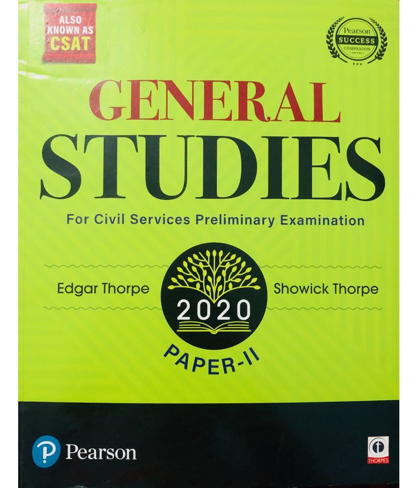     			General Studies Paper 2 for Civil Services Preliminary Examinations