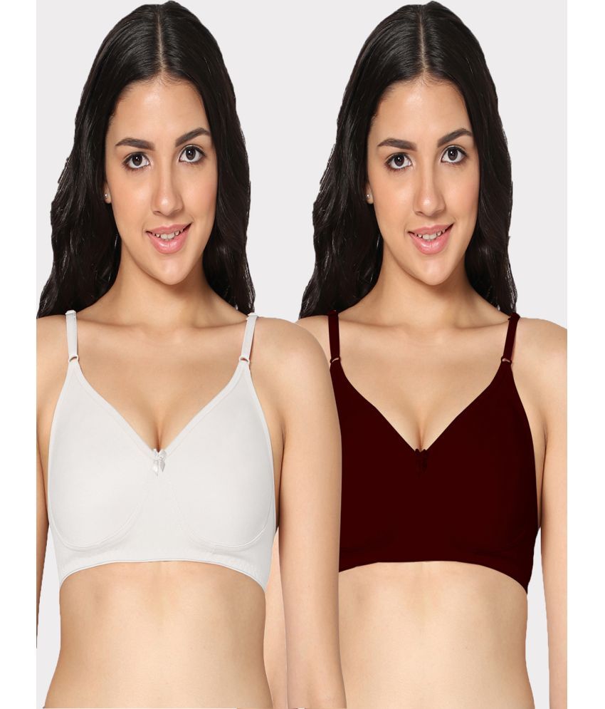     			IN CARE LINGERIE Pack of 2 Cotton Women's T-Shirt Bra ( Multicolor )