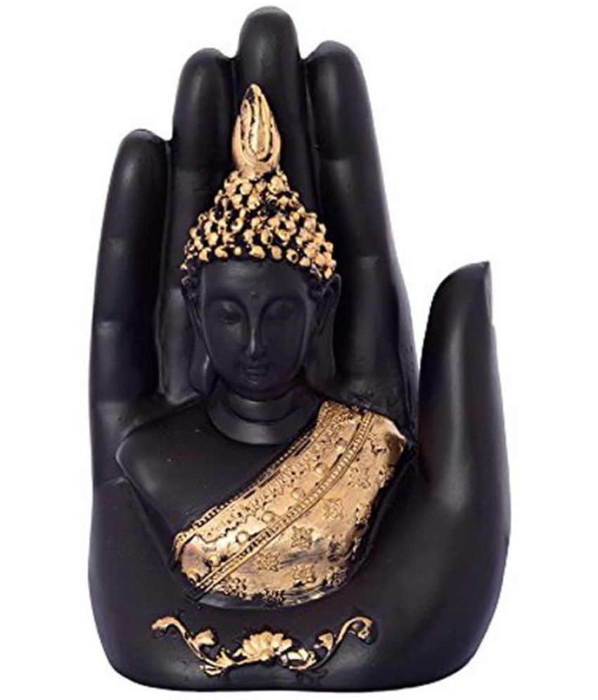     			Yukti Craft - Palm Buddha Showpiece 20 cm