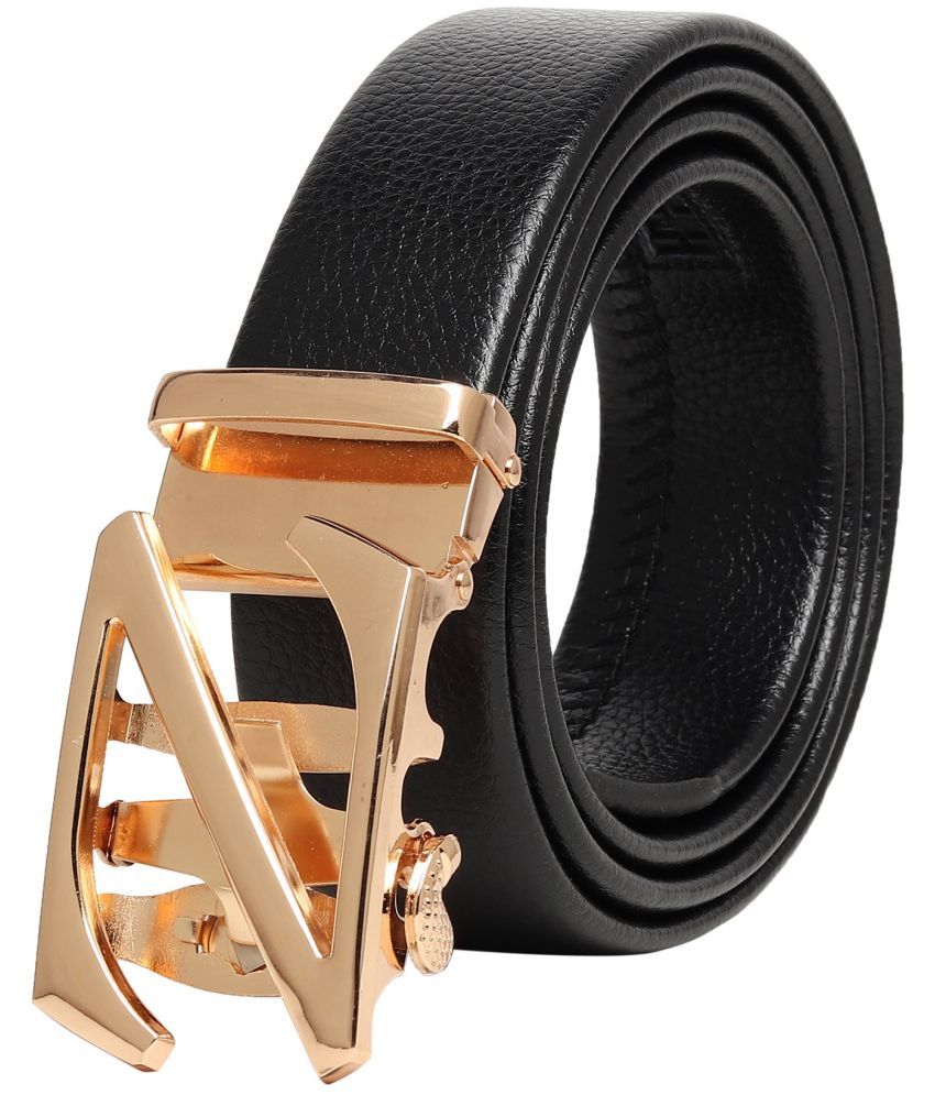     			Zacharias - Black Leather Men's Casual Belt ( Pack of 1 )