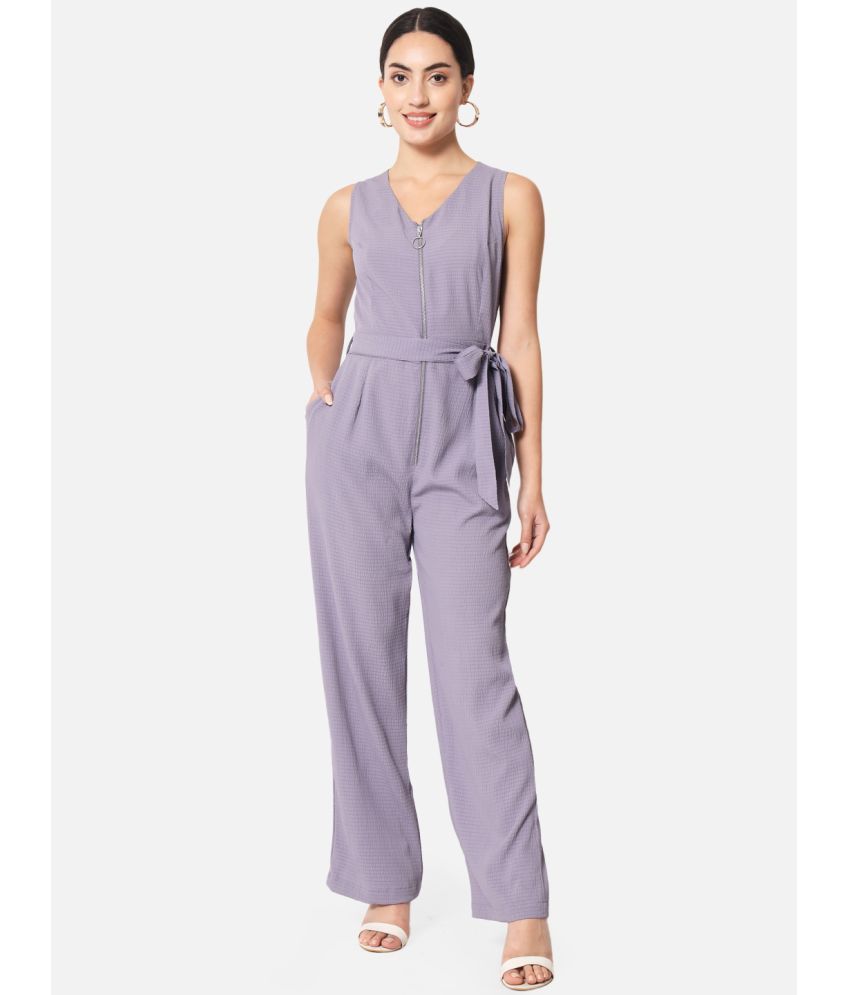     			ALL WAYS YOU - Purple Crepe Regular Fit Women's Jumpsuit ( Pack of 1 )