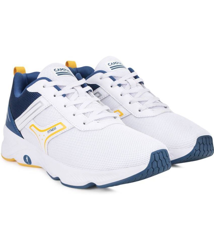 Campus white sports shoes deals