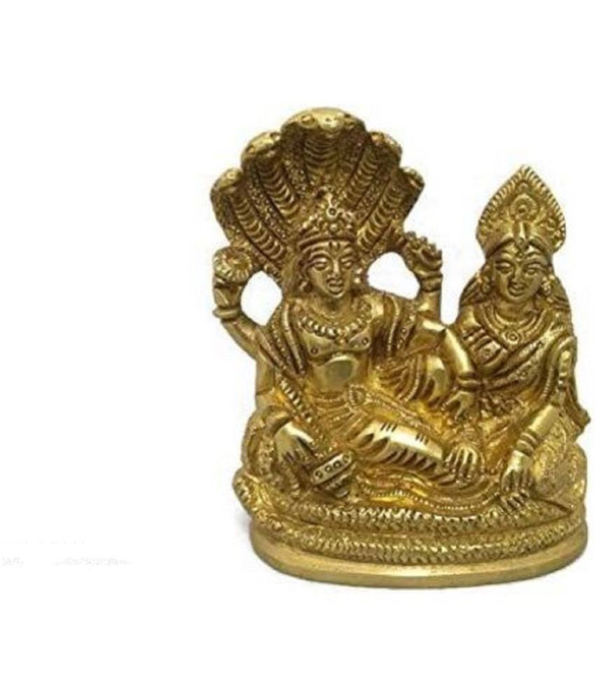     			DVM - Brass Vishnu Laxmi 11 cm Idol