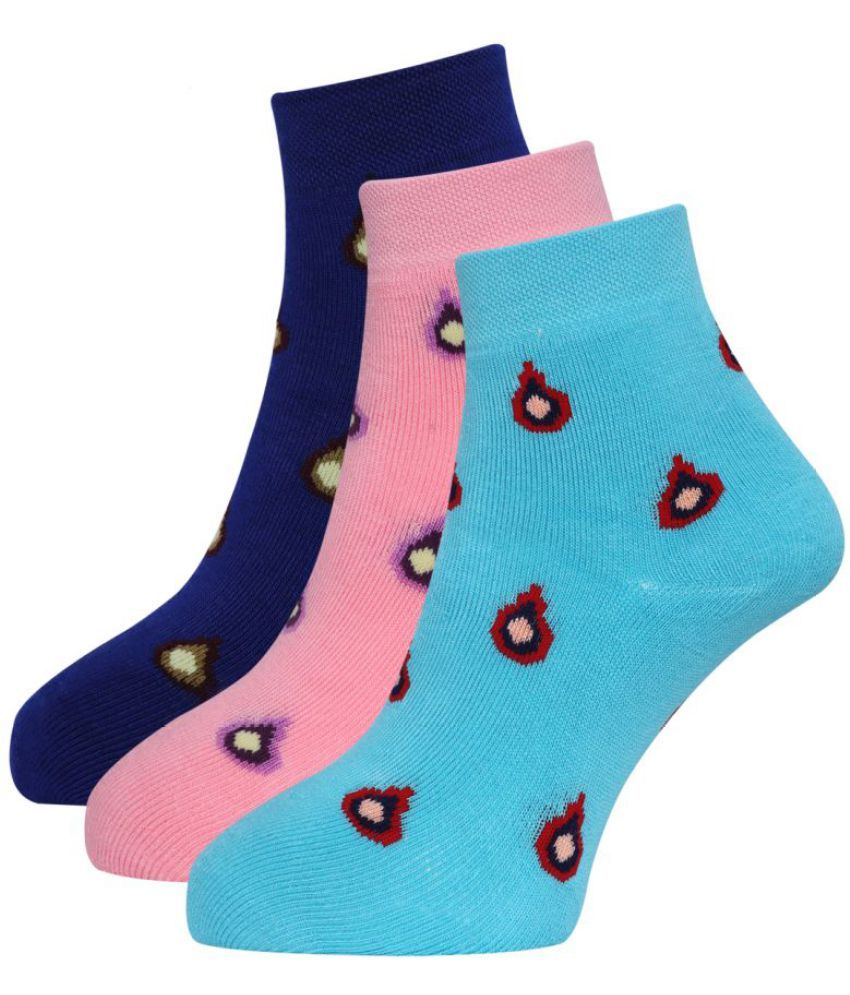     			Dollar - Multicolor Woollen Women's Ankle Length Socks ( Pack of 3 )