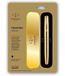 Parker Frontier Gold Fountain Pen Fountain Pen (Blue)