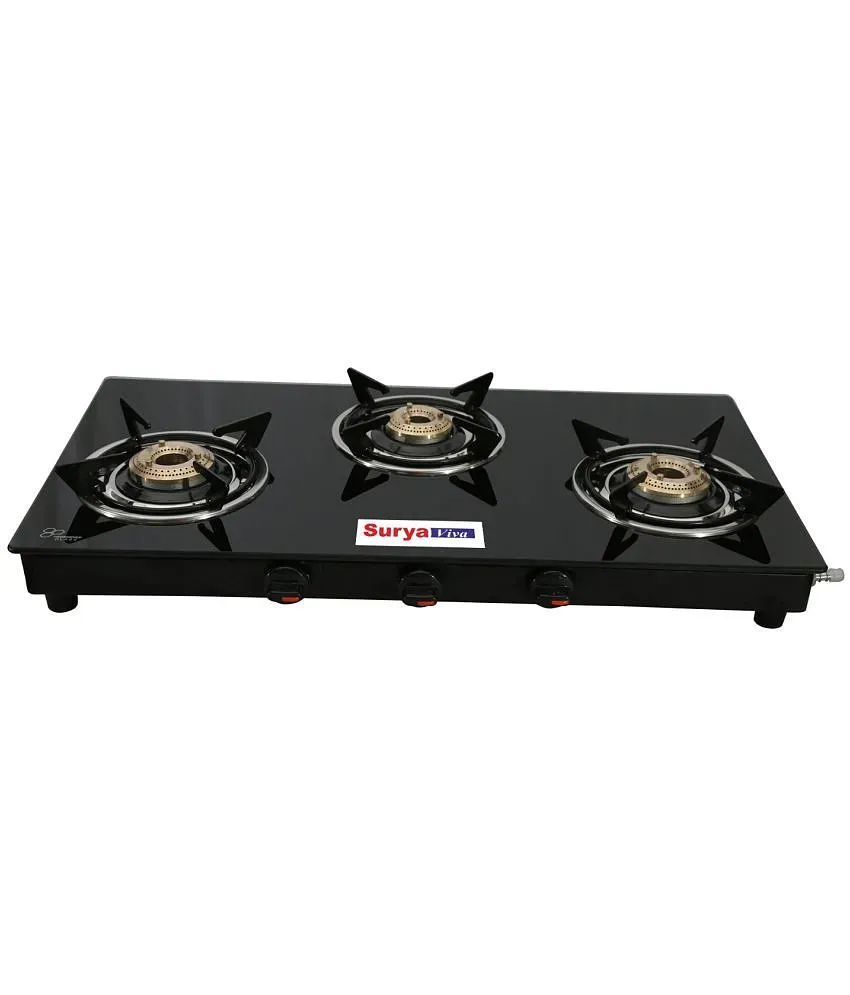 Khaitan gas stove 2024 3 burner