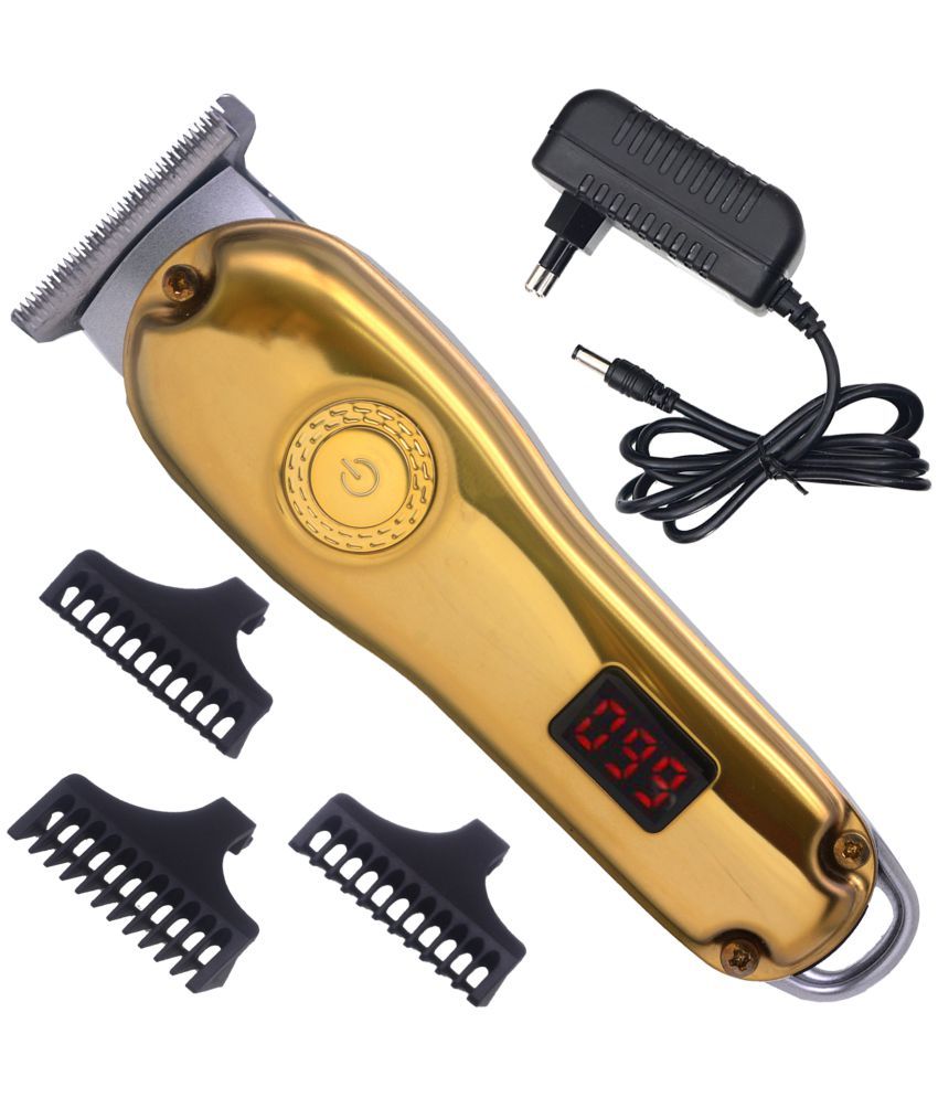     			JMALL - Rechargeable Gold Cordless Beard Trimmer