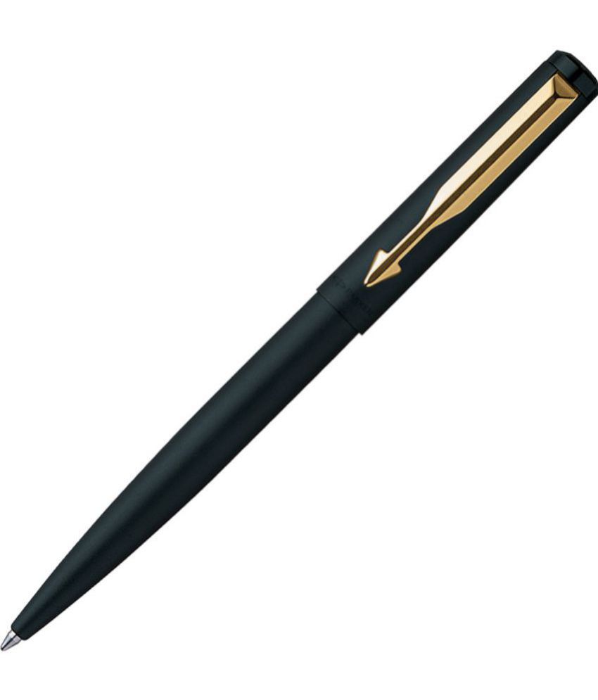     			Parker Vector Matte Black Gold Trim Ball Pen