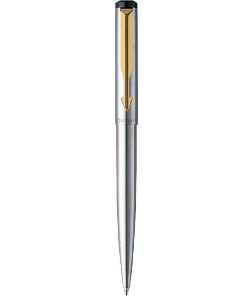     			Parker Vector Stainless Steel Gold Trim Ball Pen