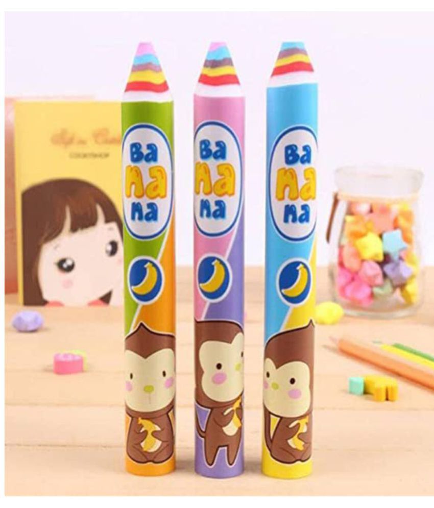     			Pencil Shaped Eraser for kid- 3 Pcs