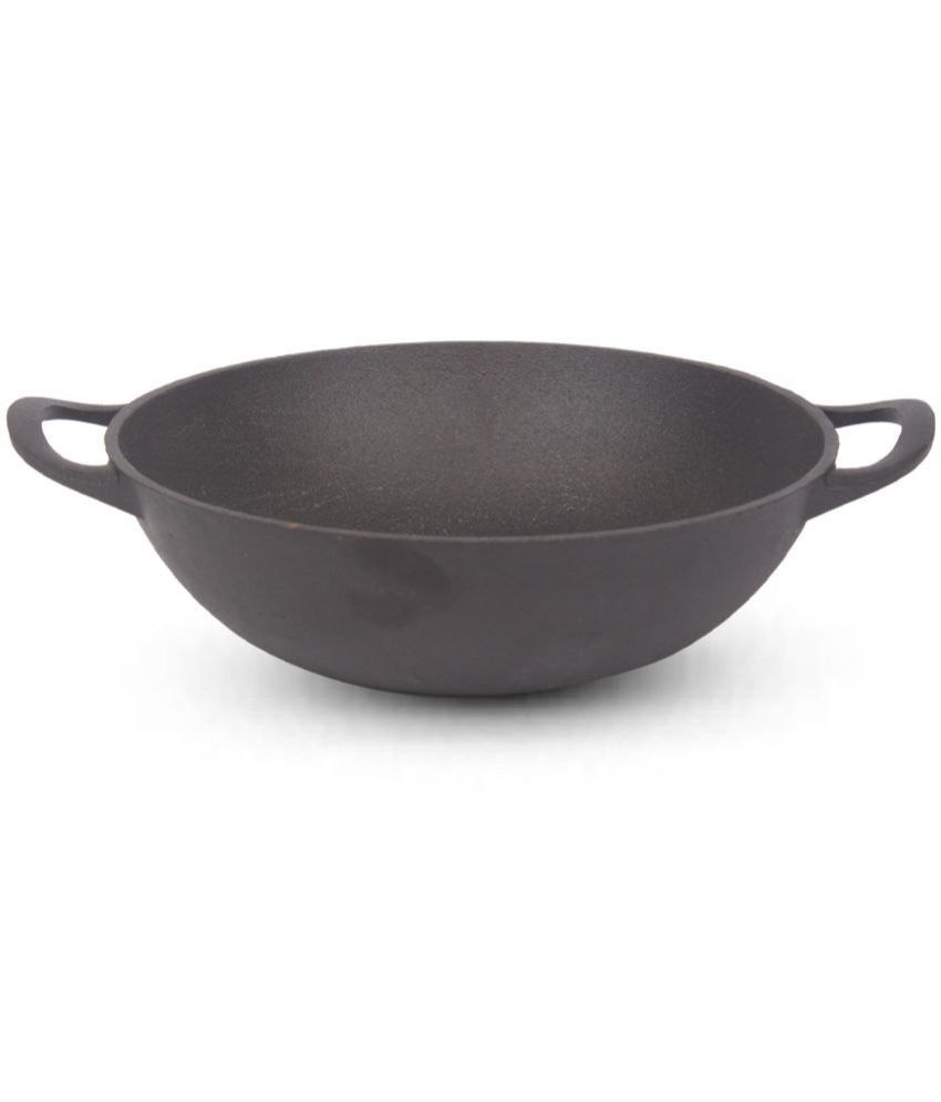     			The Indus Valley - Cast Iron Shallow Kadhai 5 mm ( 2.5 ) L