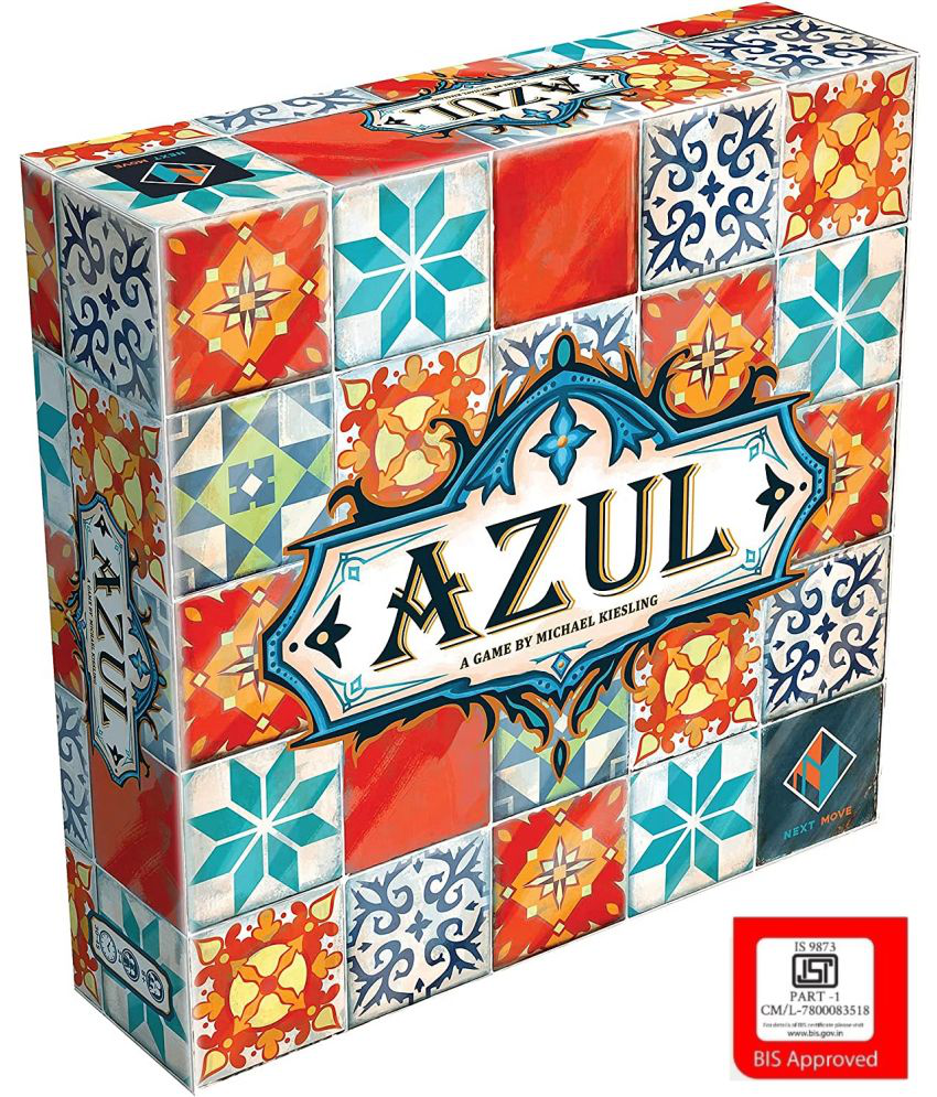 VBE Azul Board Game | Strategy Board Game | Mosaic Tile Placement Game | Family Board Game for Adults and Kids | Ages 8 and up | 2 to 4 Players