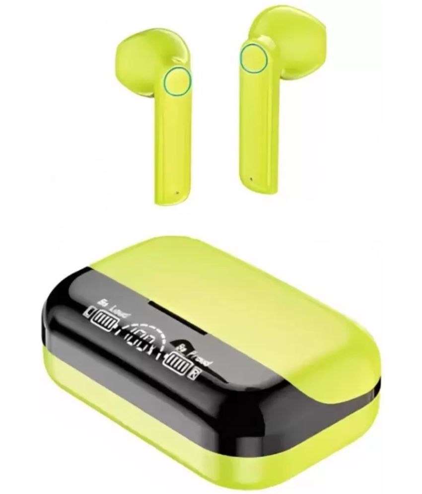     			VEhop Play In Ear True Wireless (TWS) 150 Hours Playback IPX4(Splash & Sweat Proof) Comfirtable in ear fit -Bluetooth V 5.1 Lime
