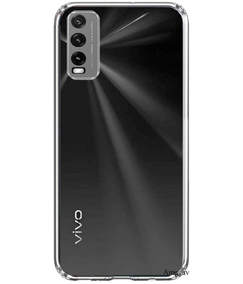     			ZAMN - Transparent Silicon Silicon Soft cases Compatible For Vivo Y12s ( Pack of 1 )