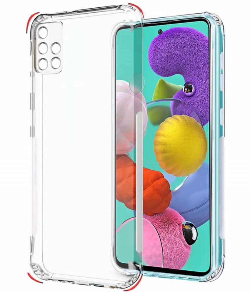     			ZAMN - Transparent Silicon Silicon Soft cases Compatible For Samsung Galaxy A51 ( Pack of 1 )
