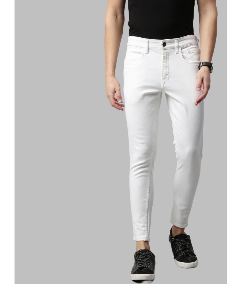     			x20 - White Denim Skinny Fit Men's Jeans ( Pack of 1 )