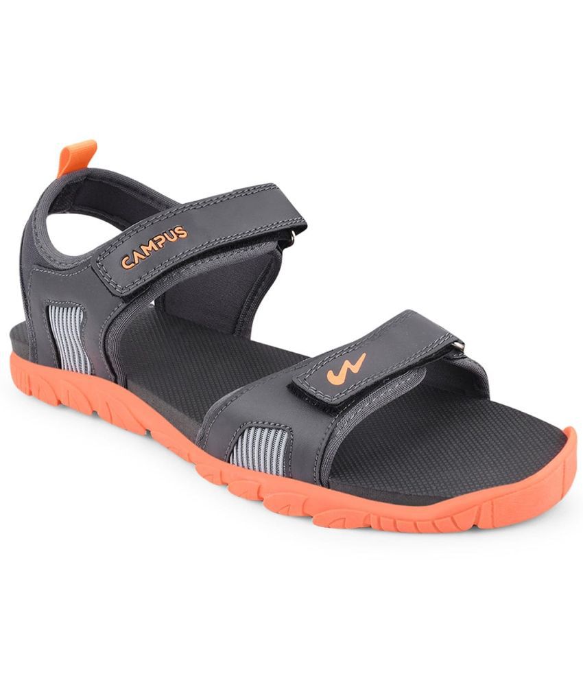     			Campus - Dark Grey Men's Floater Sandals