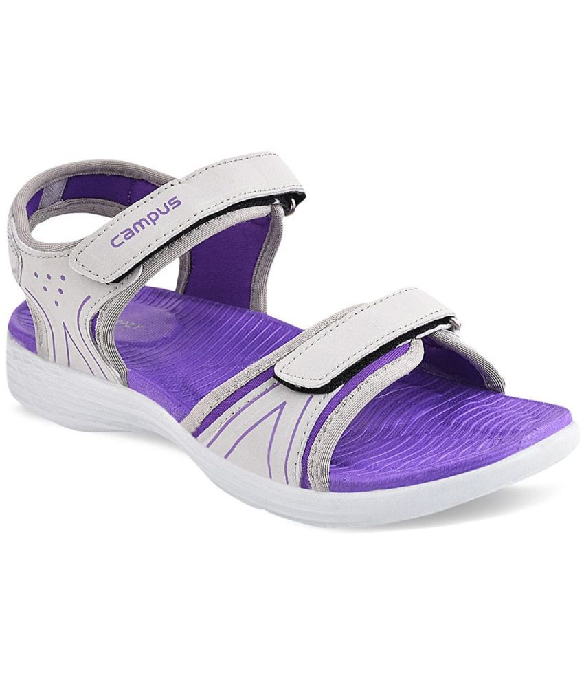     			Campus Purple Floater Sandals