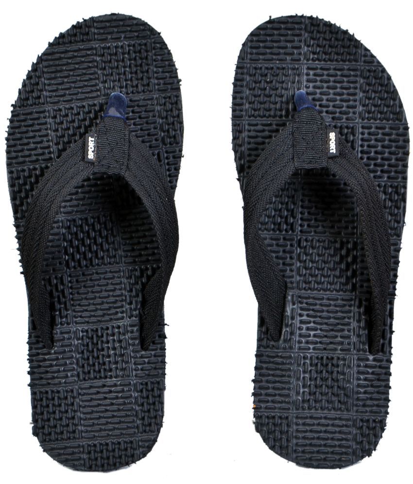     			Crazy Bunny - Black Men's Massage Flip Flop