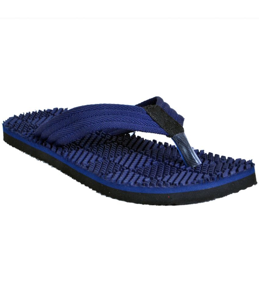     			Crazy Bunny - Navy Blue Men's Massage Flip Flop