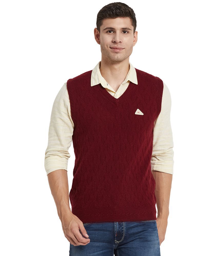     			Monte Carlo - Maroon Cotton Men's Regular Fit Pullover Sweater ( Pack of 1 )