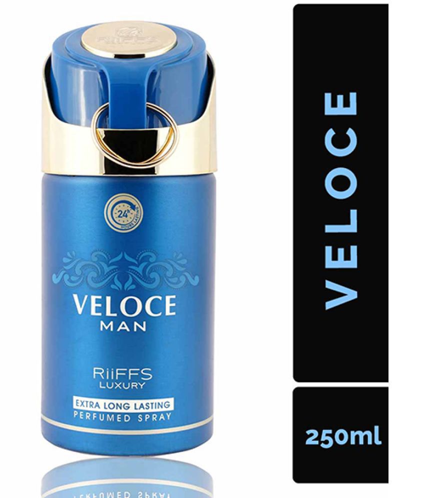     			RIIFFS - VELOCE MEN Deo Perfumed Body Spray 250ml Deodorant Spray for Men 250 ml ( Pack of 1 )