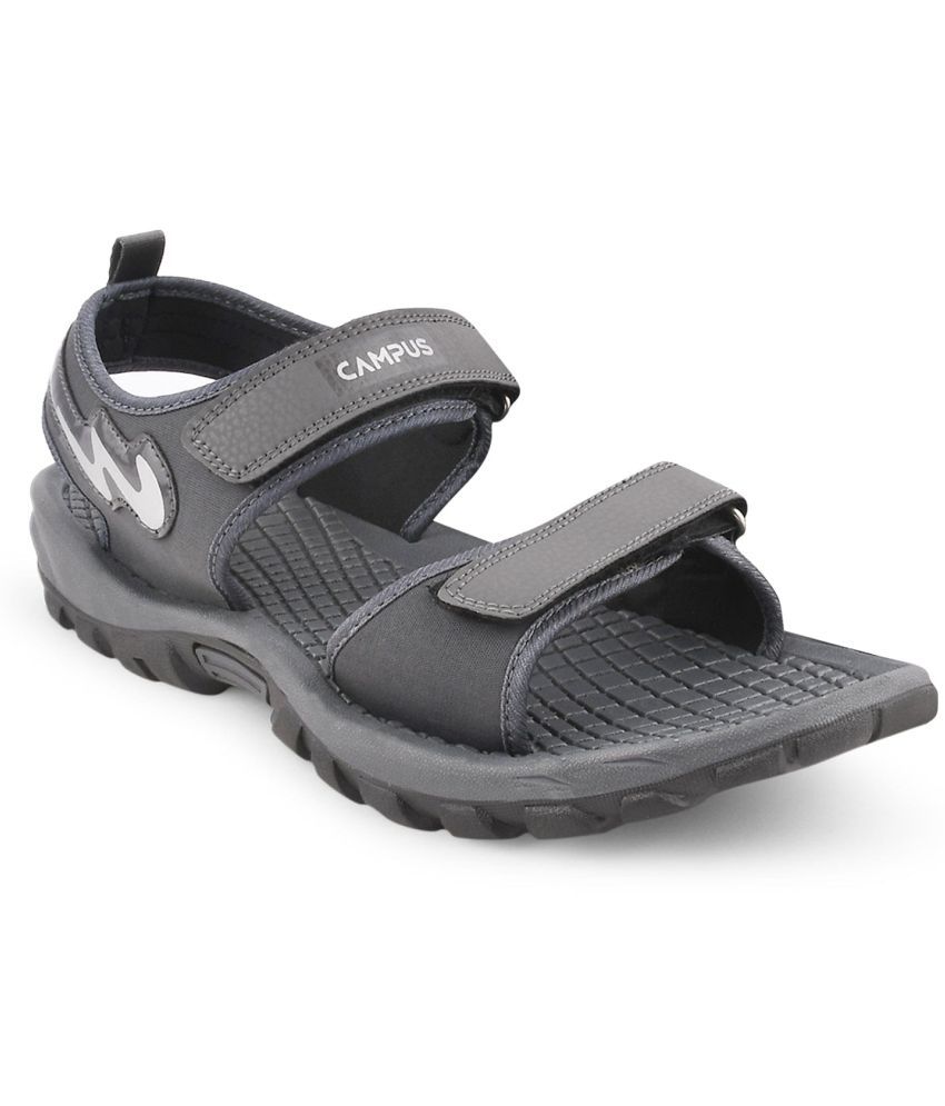     			Campus - Dark Grey Men's Floater Sandals