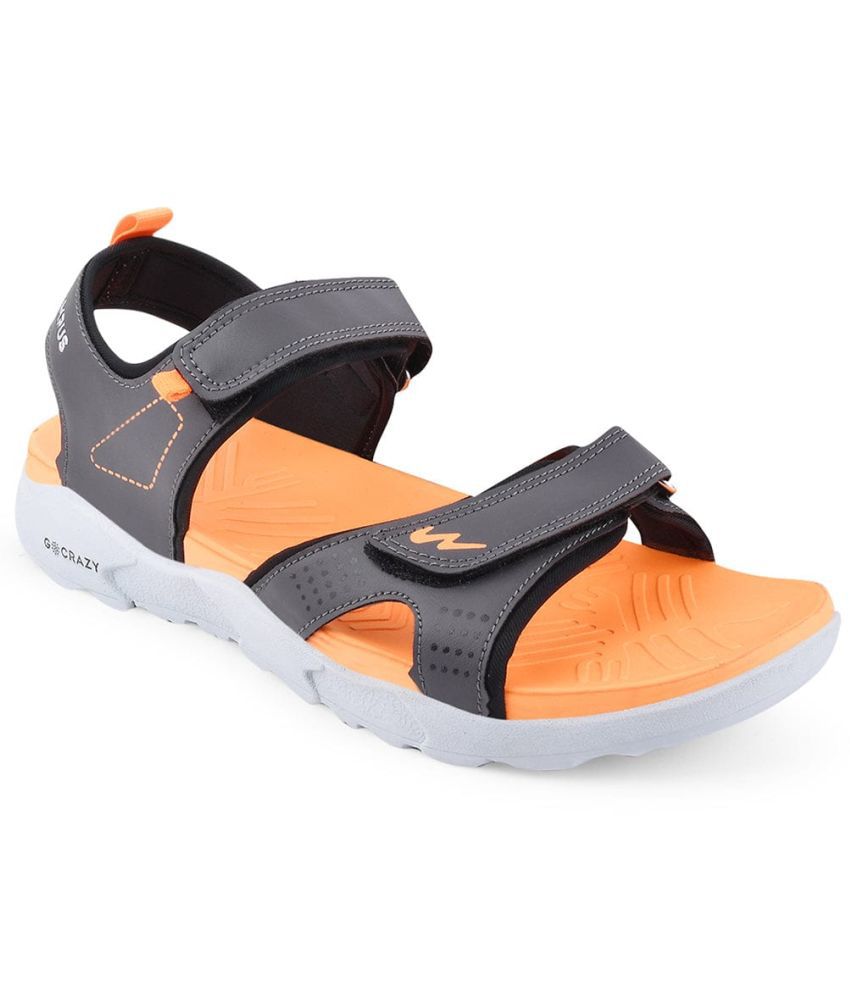     			Campus - Dark Grey Men's Floater Sandals