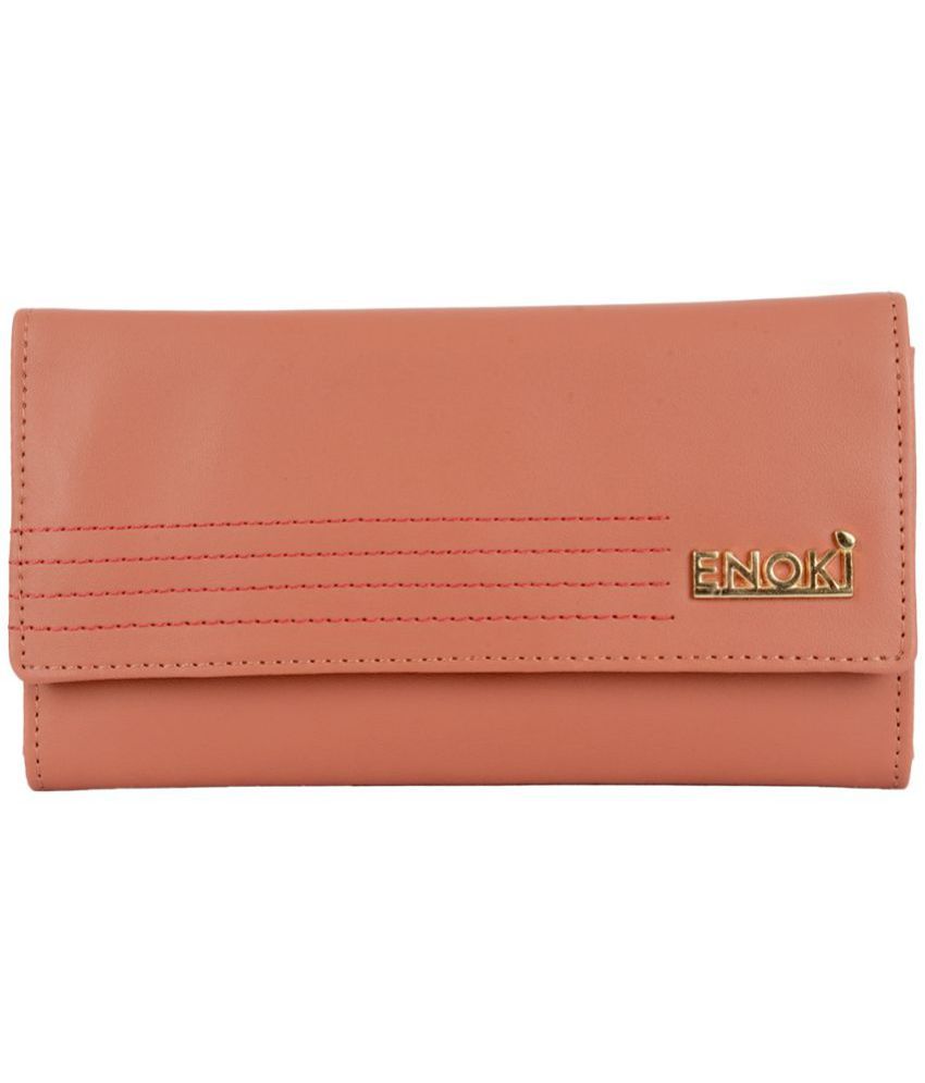     			Enoki - Faux Leather Tan Women's Regular Wallet ( Pack of 1 )