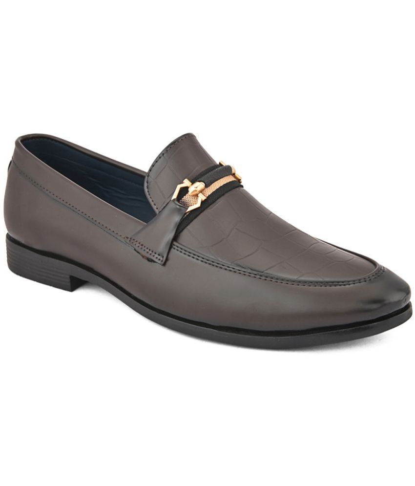     			Fentacia - Brown Men's Mocassin Formal Shoes