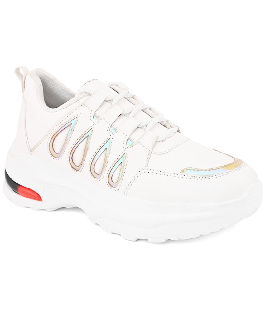     			Fentacia - White Women's Sneakers