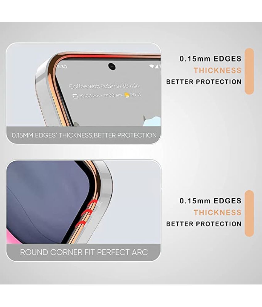 Kosher Traders White Silicon Plain Cases Compatible For Oppo A9 2020