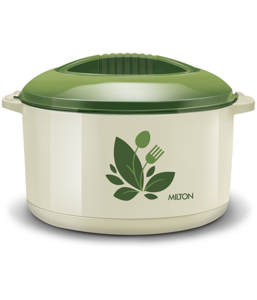     			Milton Orchid 13500 Inner Steel Casserole, 12.5 Litres, Moss Green | PU Insulated | BPA free |Odour Proof | Food Grade | Easy to Carry | Easy to Store | Ideal For Chapatti | Roti | Curd Maker